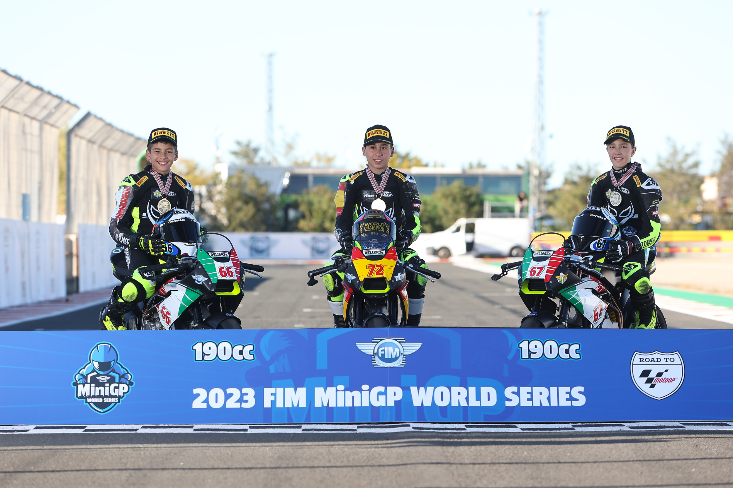Top 3 190cc class FIM MiniGP World Final 2023 | Circuit Ricardo Tormo 