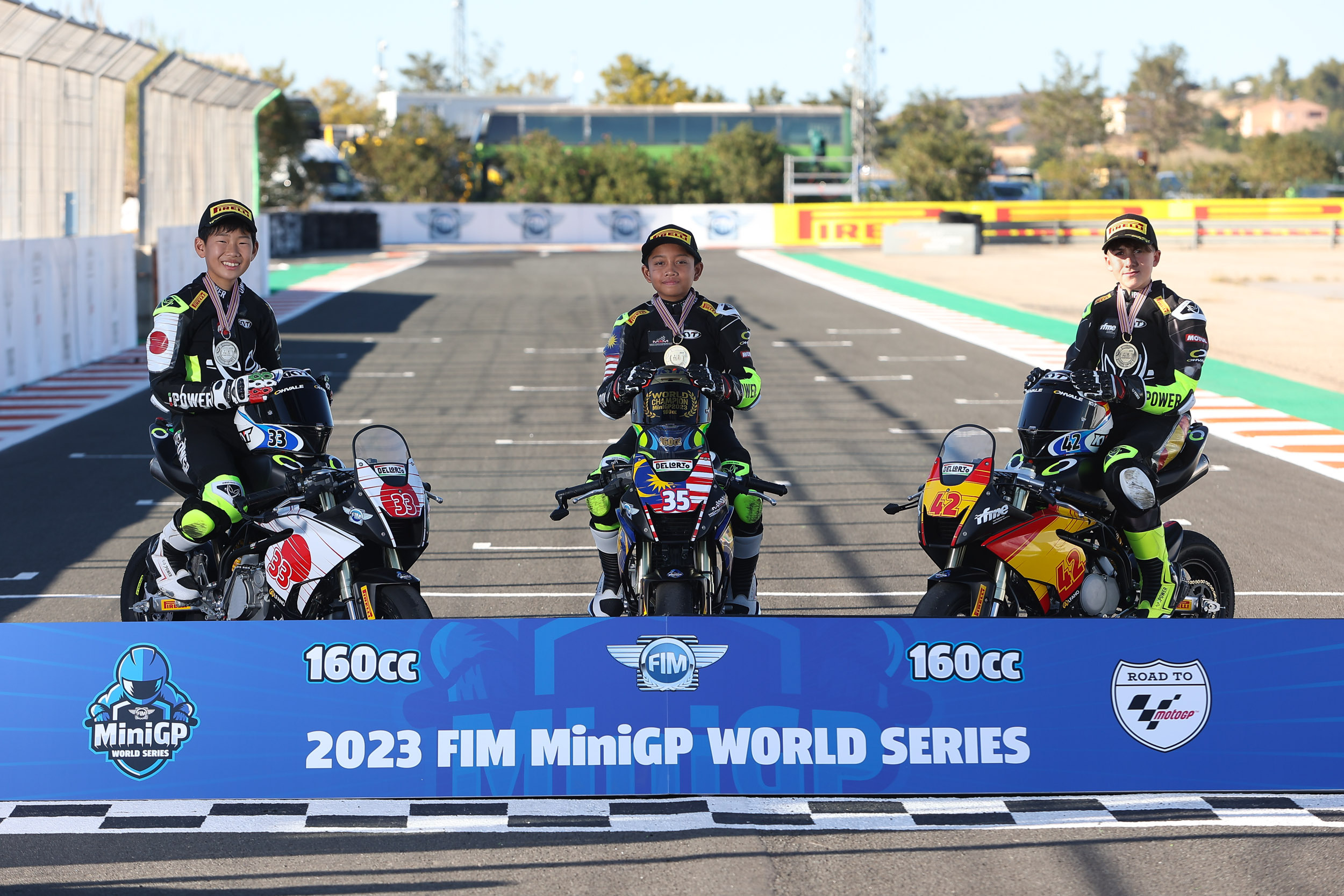 Top 3 160cc class FIM MiniGP World Final 2023 | Circuit Ricardo Tormo 