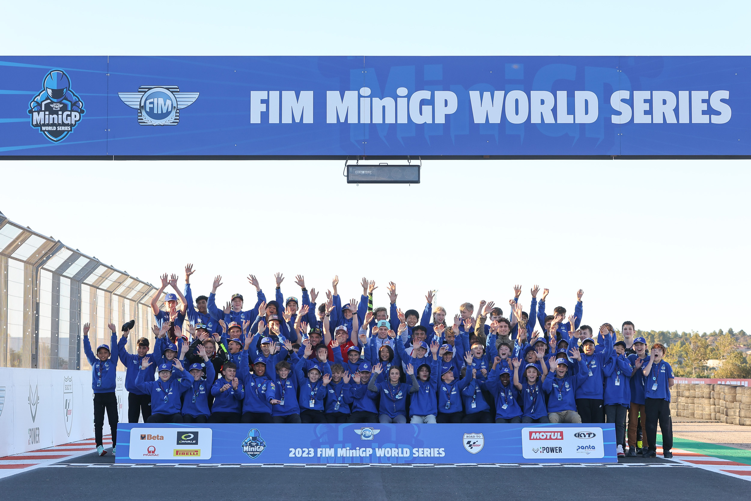Group photo opportunity FIM MiniGP World Final 2023 | Circuit Ricardo Tormo 