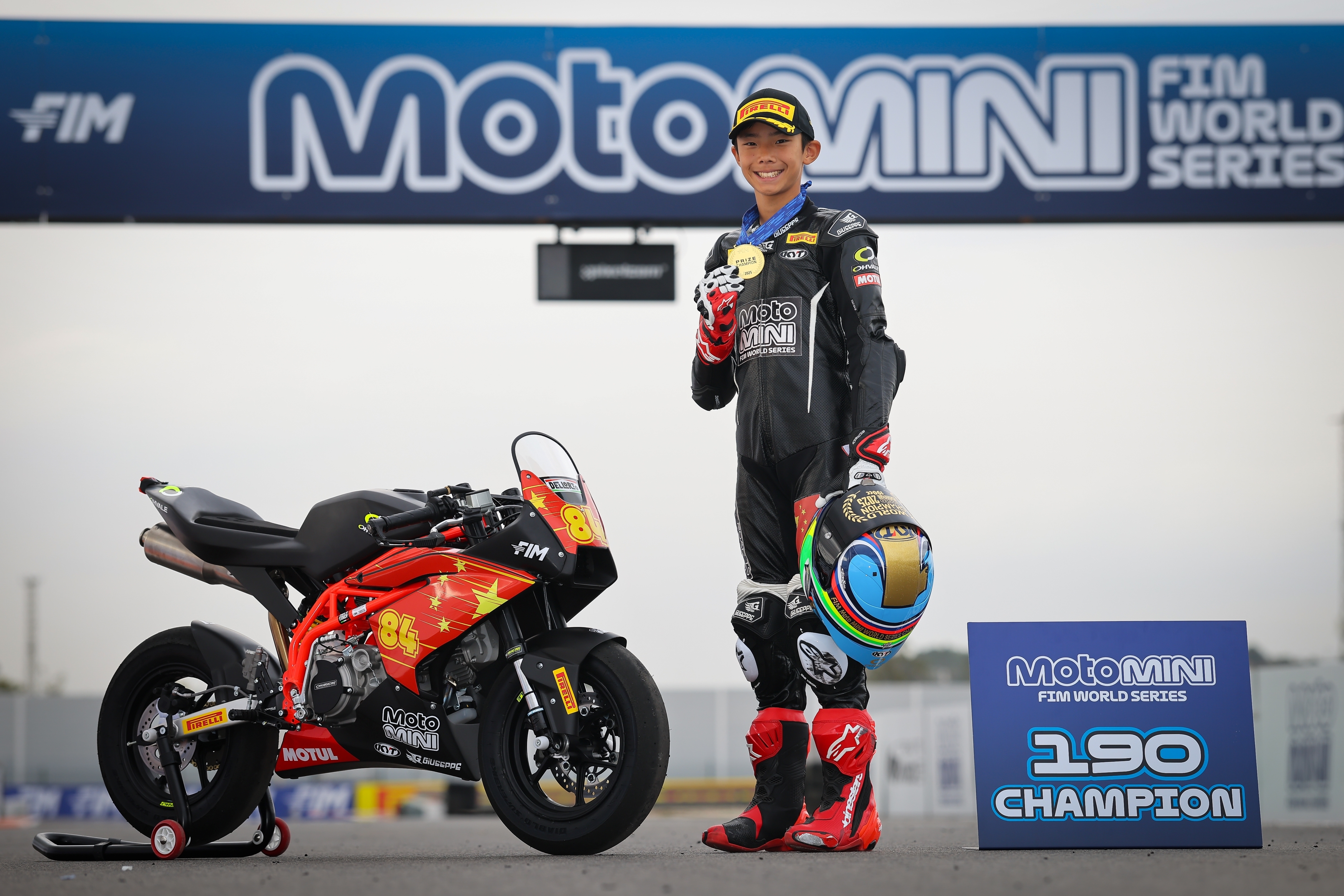 Shengbo Sun FIM MotoMini World Series Final 190 Champion